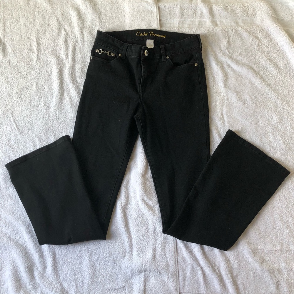 Cache Premium Black Bootcut Jeans
